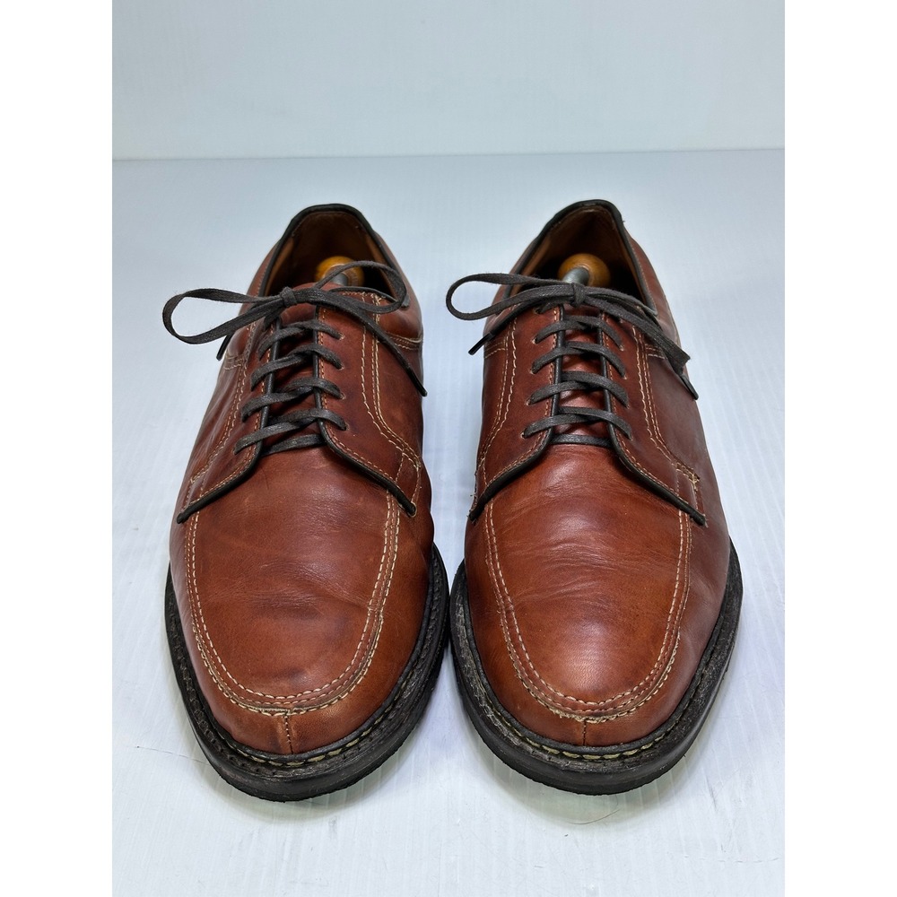 Allen Edmonds Wilbert Brown Leather Split Toe Derby Shoes Mens 12.5 D 1951